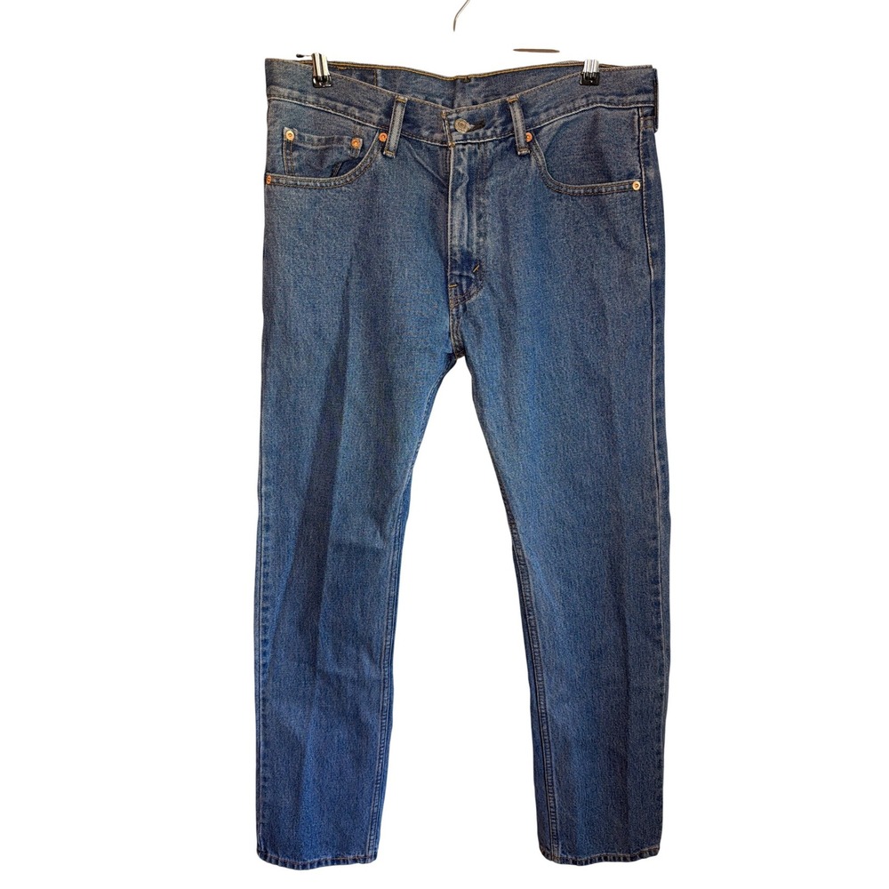 Levi Strauss 2012 505 Mens‎ Jeans Blue Denim Regular Fit Straight Leg Size 32x32